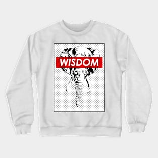 wisdom of elephant Crewneck Sweatshirt